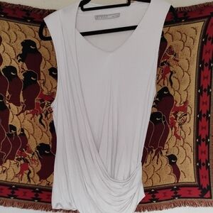 All Saints Asymmetrical Wrap Blouse